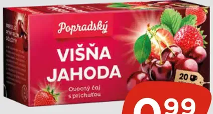 Popradský ovocný čaj 2 druhy