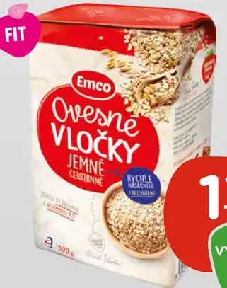 Emco ovsené vločky jemné rôzne druhy
