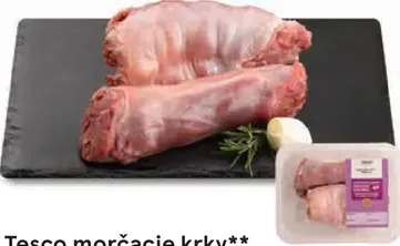Tesco morčacie krky chladené, balené