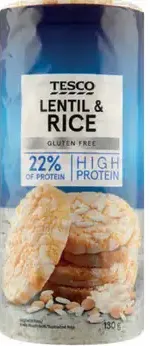 Tesco šošovicovo‑ryžové chlebíčky