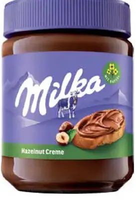 Milka lieskoo­riešková nátierka