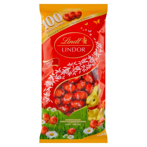 Lindt Lindor Mliečna čokoláda s jemnou tekutou náplňou