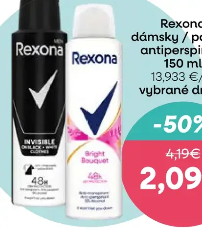 Rexona dámsky alebo pánsky dezodorant sprej