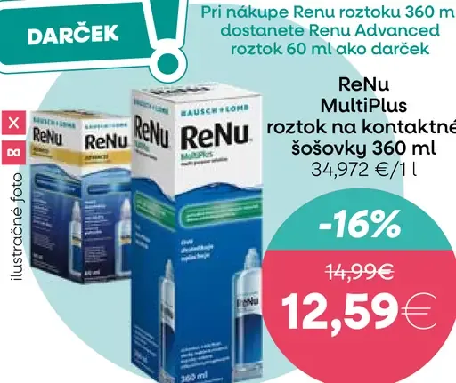 Renu roztok na kontaktné šošovky s puzdrom