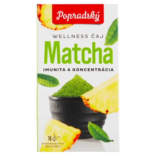 Popradský Wellness čaj Matcha imunita a koncentrácia