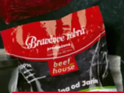 Hovädzie zadné bez kosti Mäsárov výber chladené