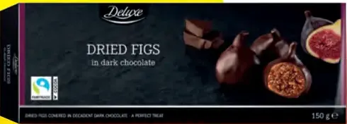 Deluxe sušené figy v horkej čokoláde
