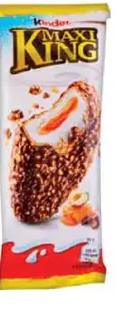 Kinder Maxi King mliečny dezert v poleve
