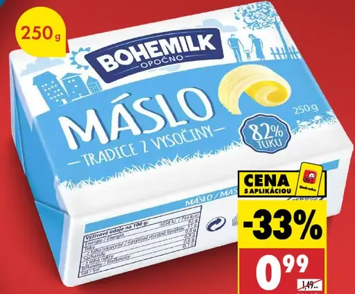 Bohemilk maslo tradice z Vysočiny