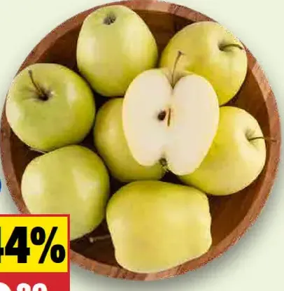 Jablká zelené Golden Delicious ukladané