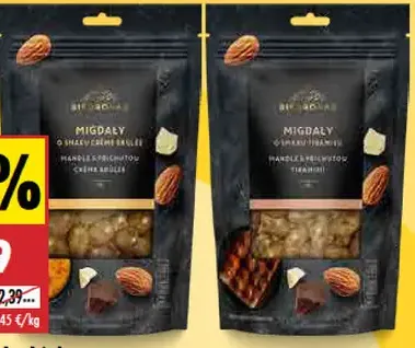 Biedronka Premium lieskové orechy v čokoláde alebo mandle v čokoláde