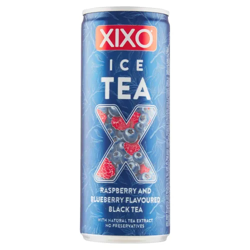 Xixo Ice Tea Raspberry and Blueberry nealkoholický nápoj s príchuťou maliny a čučoriedky