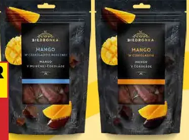 Biedronka Premium mango v mliečnej alebo horkej čokoláde
