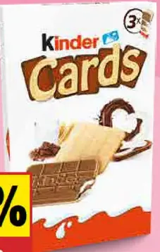 Kinder Cards sušienky s krémom