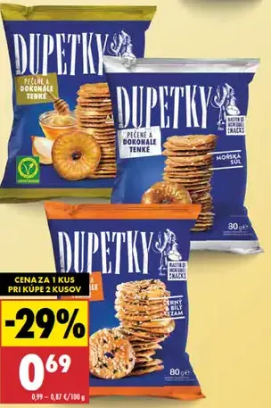 Dupetky slané pečivo rôzne druhy