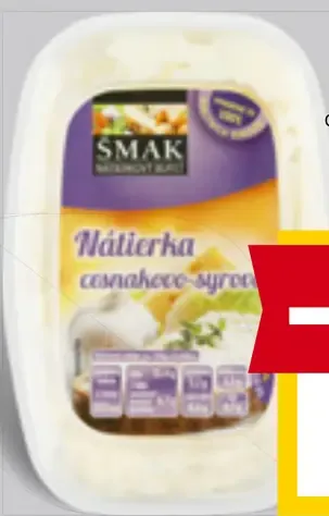 Smak nátierka cesnakovo-syrová, šmak, vajcová