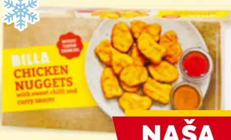 Billa kuracie nuggetky s dipmi mrazené
