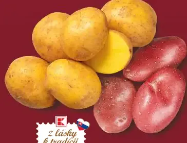 Zemiaky konzumné žlté alebo červené, varný typ A, B, C