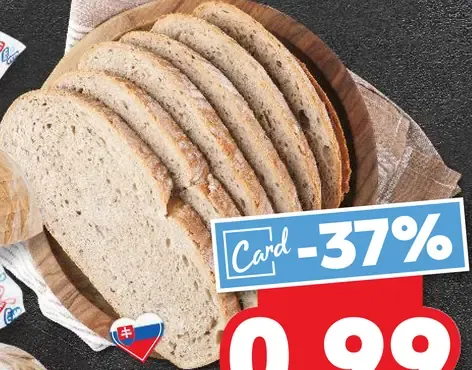 Slovenský bochnik chlieb rôzne druhy