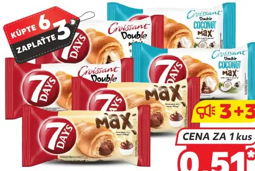 7Days Max croissant rôzne druhy