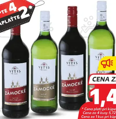 Vitis Zámocké víno červené