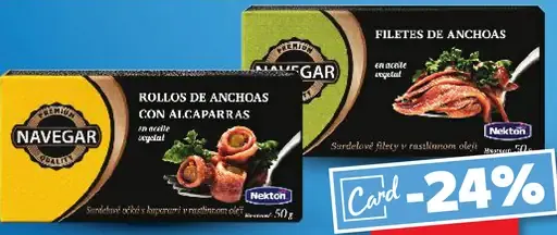 Navegar sardelové očká v oleji s kaparami