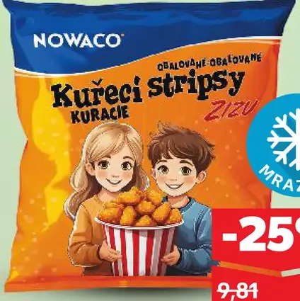 Nowaco Kuracie stripsy chladené alebo mrazené
