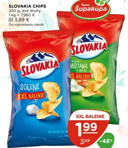 Slovakia chips solené XXL balenie