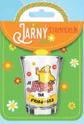 Pohárik na panáka s humornou potlačou