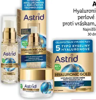 Astrid Hyaluron Gold pleťové sérum proti vráskam