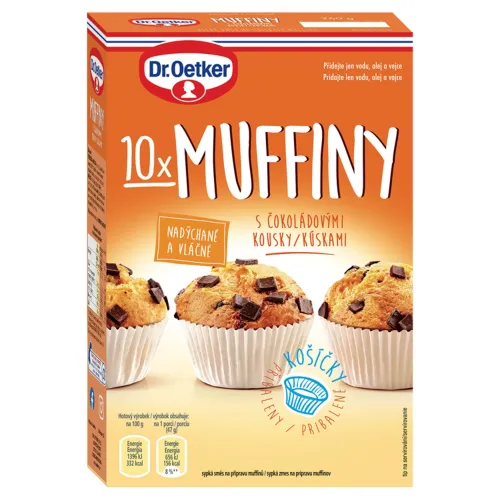 Dr. Oetker Muffiny s čokoládovými kúskami