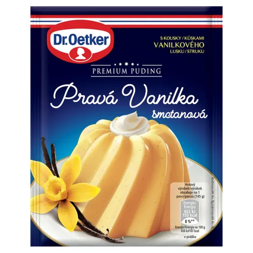 Dr. Oetker Premium Puding Pravá vanilka smotanová