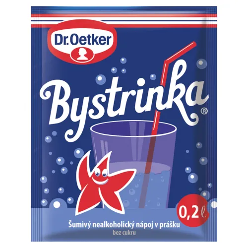 Dr. Oetker Bystrinka šumivý nealkoholický nápoj v prášku bez cukru