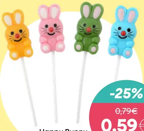 Happy Bunny lízanka