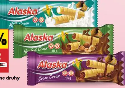 Alaska trubičky rôzne druhy