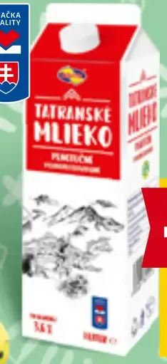 Tami Tatranské mlieko 3,6 % čerstvé