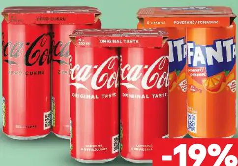 Coca-Cola limonáda plechovka