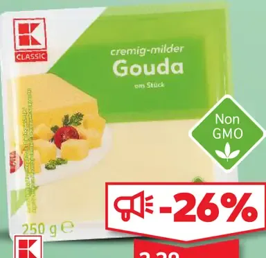K-Classic gouda 48 % blok