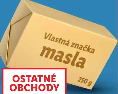 Vlastná značka maslo 82 % tuku