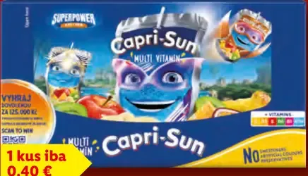 Capri-Sun multivitamín nápoj rôzne druhy