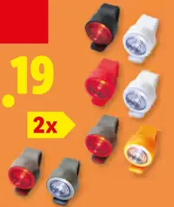 Crivit silikónové LED svetlá na bicykel