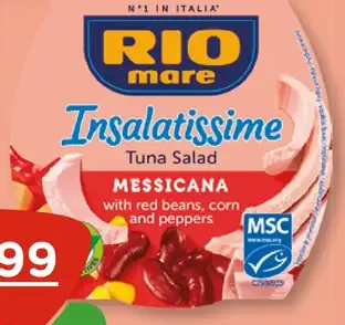 Rio Mare Insalatissime tuniakový šalát Messicana s červenou fazuľou, kukuricou a paprikou