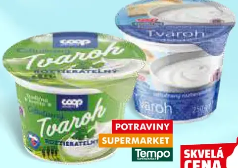 Coop Jednota Tradičná kvalita Tvaroh odtučnený roztierateľný