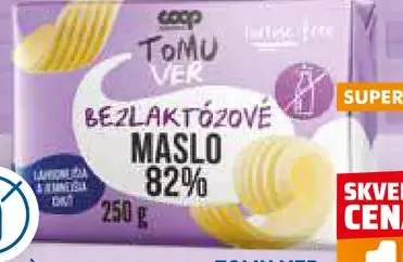 Coop Jednota Tomu Ver bezlaktózové maslo 82%