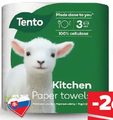 Tento Kitchen papierové utierky 3-vrstvové