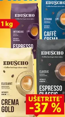 Eduscho zrnková káva Crema Gold