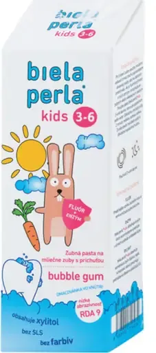 Biela perla detská zubná pasta