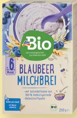 DmBio celozrnná obilná mliečna kaša