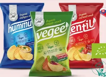 Relax BIO Snack organické chrumky hummus, vegee, šošovica a zelenina