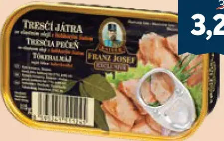 Franz Josef Tresčia pečeň s bobkovým listom